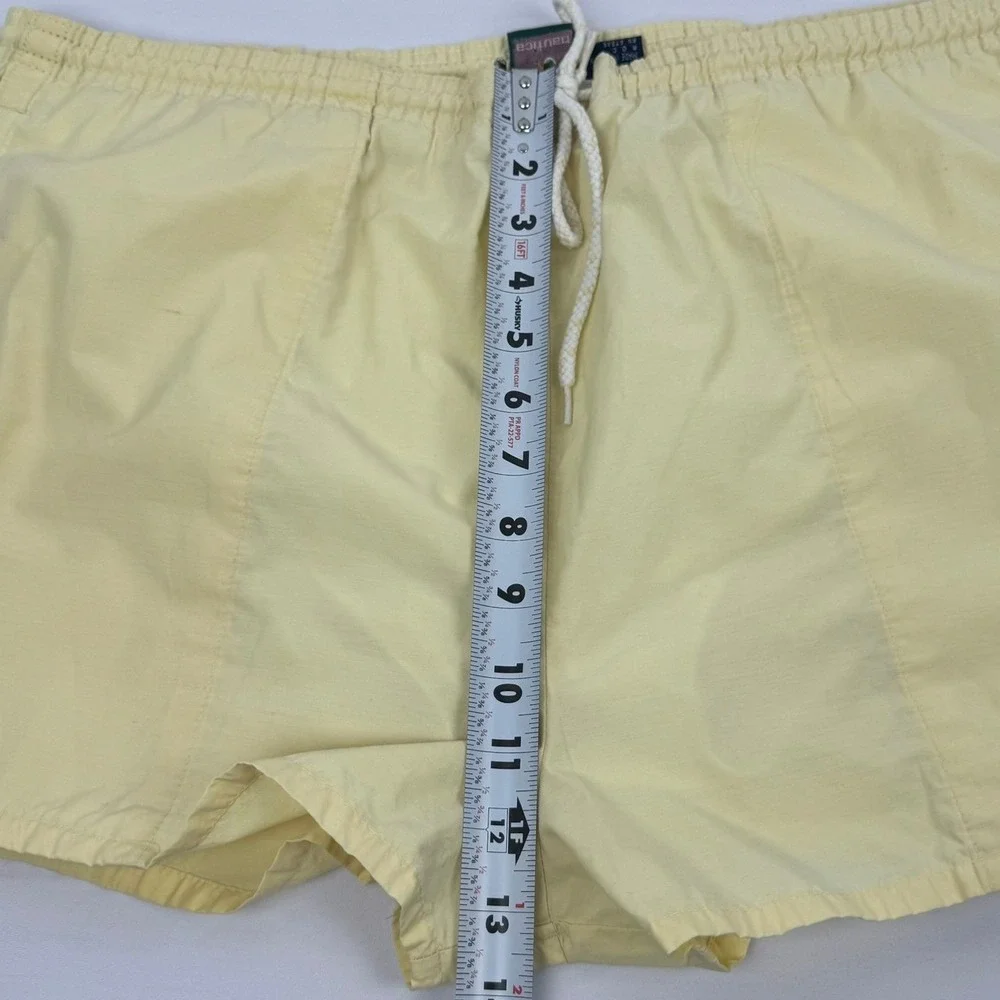 VTG Nautica Men's Yellow Swim Trunks Beach Retro Hipster‎ 38W Size XL